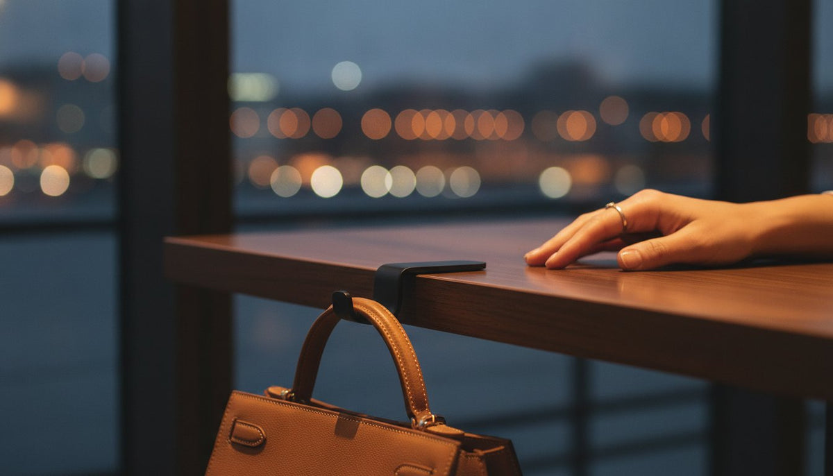 Design Taschenhalter: Warum dieses Accessoire 2026 in jede Handtasche gehört