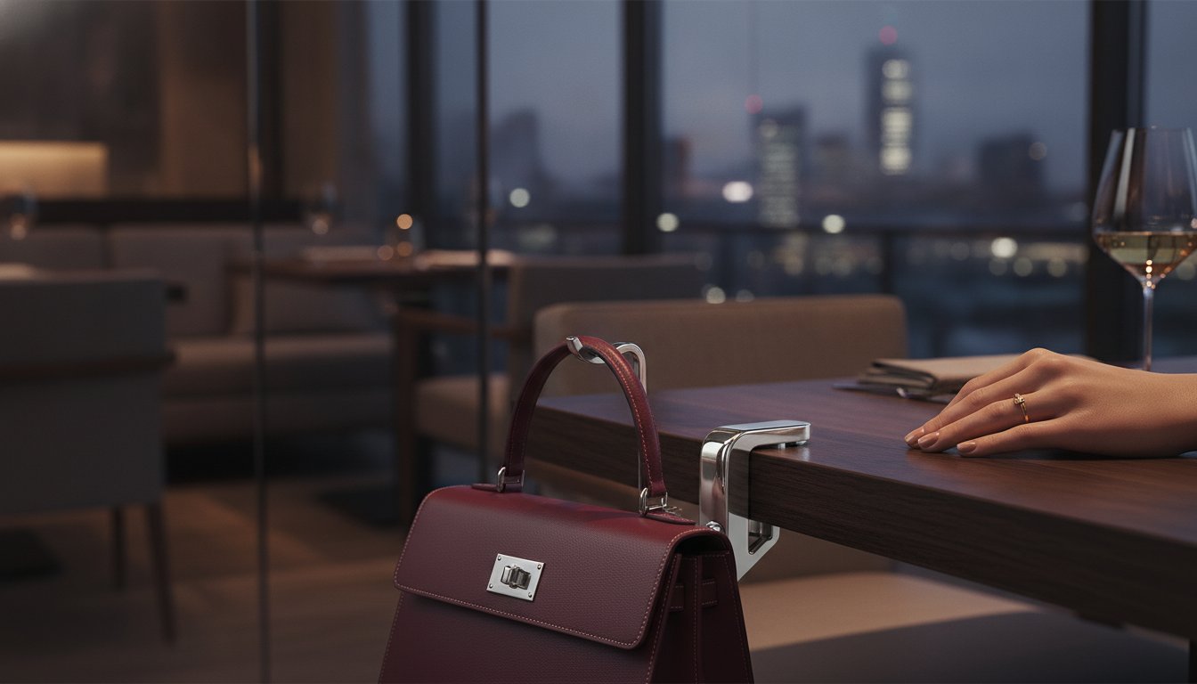Eleganter Taschenhalter: Warum dieses Accessoire 2026 dein liebstes Taschen-Gadget wird