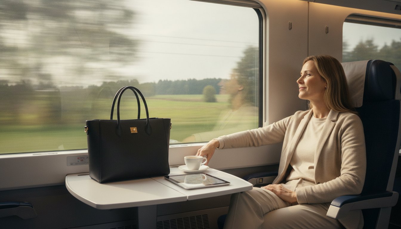 Handtasche im Zug sicher aufbewahren: Dein Guide für stressfreies Reisen 2026