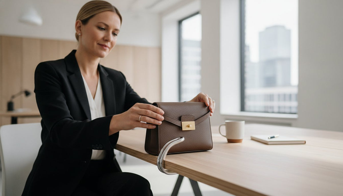 Handtasche immer im Weg: 2 Minuten für die perfekte Ablage