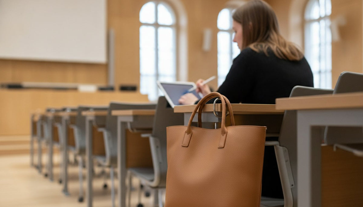 Handtasche in der Uni abstellen: Die besten Tipps für Hörsaal & Mensa