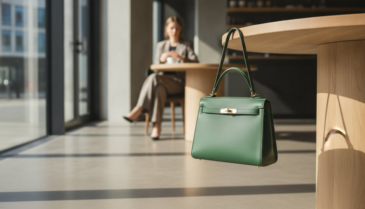 Handtasche vom Boden fernhalten: Warum Hygiene und Stil beim Abstellen beginnen